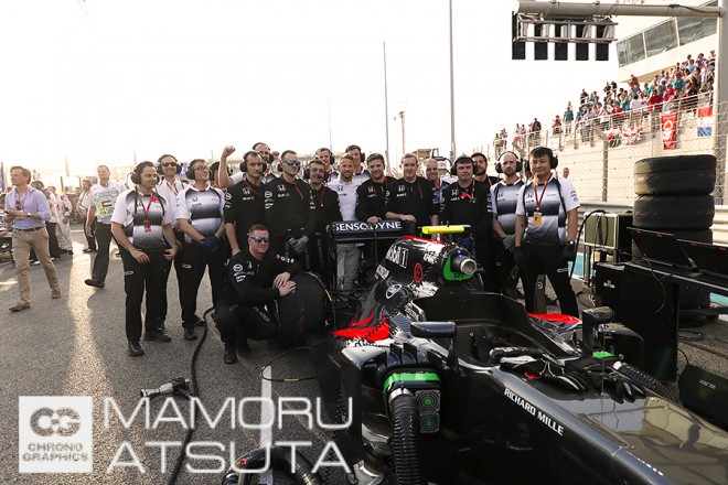 キラキラした表情で世界チャンピオン確認を喜ぶロズベルグ@アブダビGP3回目