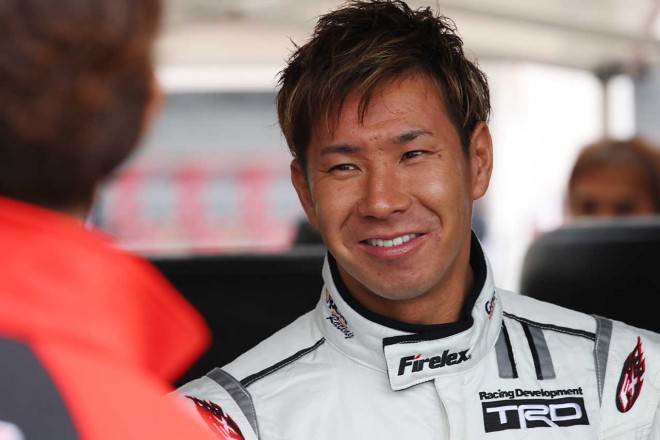 筑波サーキットのレコードタイム更新に挑んだ小林可夢偉。