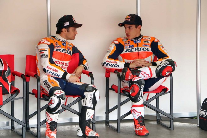 ダニ・ペドロサとマルク・マルケス