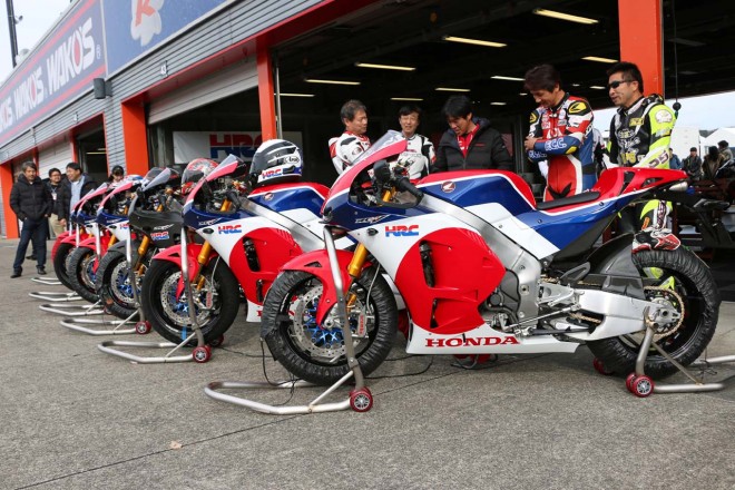 サンクスデーに集まった7台のRC213V-S