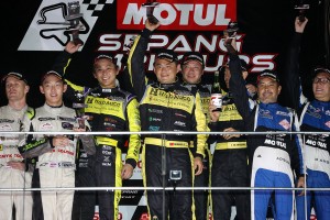 ハブオート・レーシングの35号車フェラーリはプロ-アマクラス優勝を飾った。