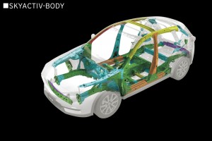 先代モデルに対しねじり剛性を15.5%高めたボディ骨格