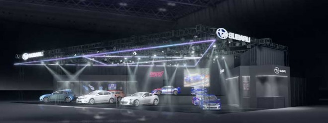 東京オートサロン2017のスバルブース（イメージ図）
