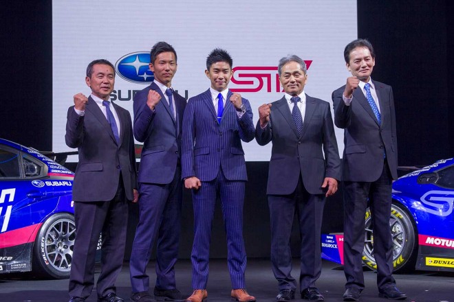 スバルは東京オートサロン2017内で2017年モータースポーツ活動計画発表会を実施