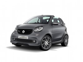 マットグレーの「smart BRABUS Xclusive limited (cabrio)」