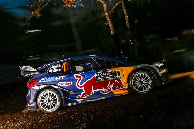 WRC第1戦モンテカルロ セバスチャン・オジエ（フォード・フィエスタWRC）