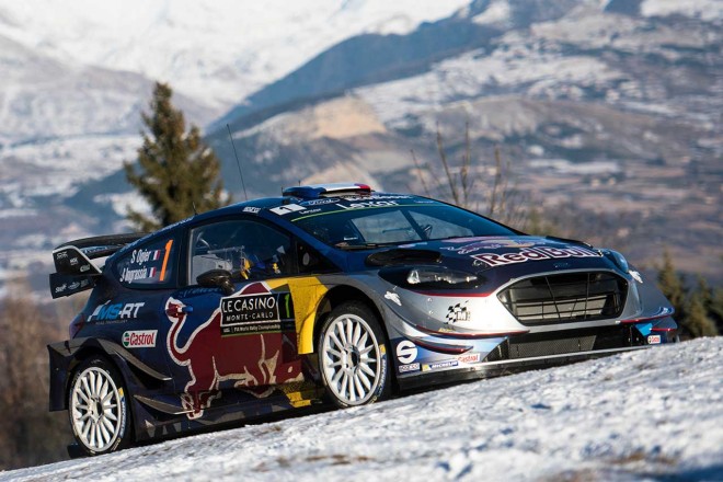 WRC第1戦モンテカルロ セバスチャン・オジエ（フォード・フィエスタWRC）