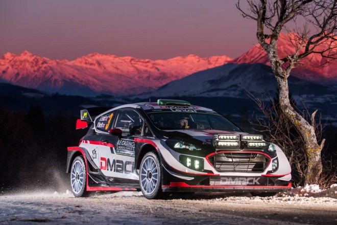 WRC第1戦モンテカルロ エルフィン・エバンス（フォード・フィエスタWRC）
