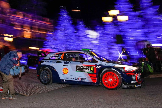 WRC第1戦モンテカルロ ヘイデン・パッドン（ヒュンダイi20 WRC）