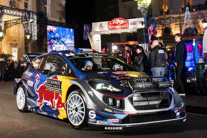 WRC第1戦モンテカルロ セバスチャン・オジエ（フォード・フィエスタWRC）