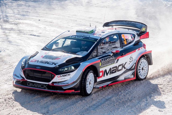 WRC第1戦モンテカルロ エルフィン・エバンス（フォード・フィエスタWRC）