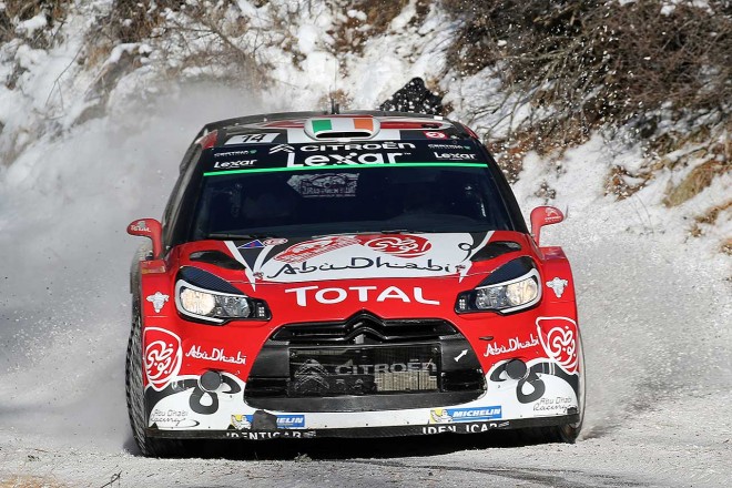 WRC第1戦モンテカルロ クレイグ・ブリーン（シトロエンDS3 WRC）