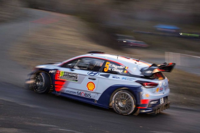 WRC第1戦モンテカルロ　ティエリー・ヌービル（ヒュンダイi20クーペWRC）