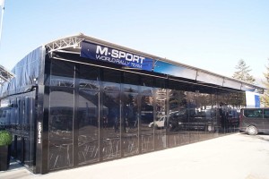 Mスポーツ／フォードのホスピはパッと見、コンパクトですが……。