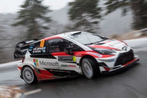 WRC第1戦モンテカルロ ヤリ-マティ・ラトバラ(トヨタ・ヤリスWRC)