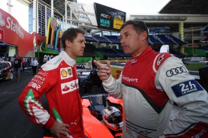 セバスチャン・ベッテル（左）とトム・クリステンセン（右）