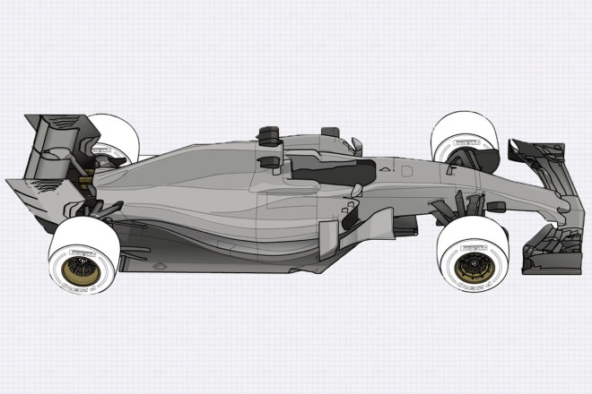 2017年F1マシンの予想イラスト