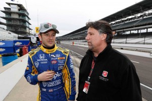 父親であり、チームオーナーでもあるマイケル・アンドレッティとマルコ