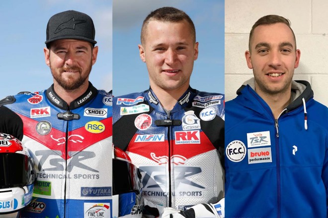 ダミアン・カドリン（左）、アラン・テシェ（中）、グレッグ・ブラック（右）