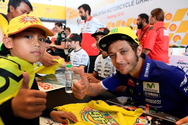 アジアでも人気が高いバレンティーノ・ロッシ