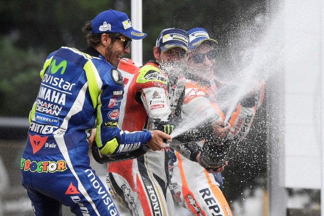 MotoGP第11戦チェコGP表彰台