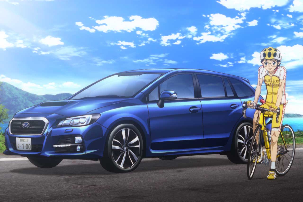 富士重工業と人気アニメ『弱虫ペダル』がコラボCMを制作