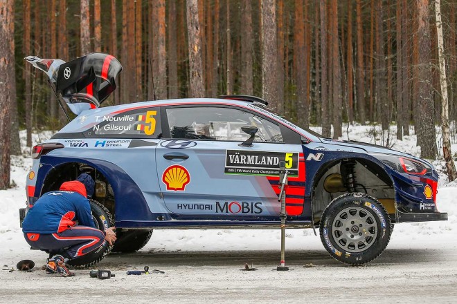 WRC第2戦スウェーデン ティエリー・ヌービル（ヒュンダイi20クーペWRC）