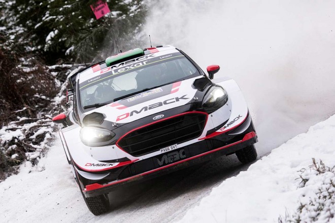 WRC第2戦スウェーデン エルフィン・エバンス（フォード・フィエスタWRC）