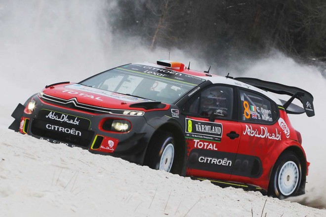 WRC第2戦スウェーデン クレイグ・ブリーン（シトロエンC3 WRC）