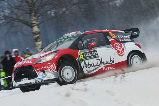 WRC第2戦スウェーデン ステファン・ルフェーブル（シトロエンDS3 WRC）