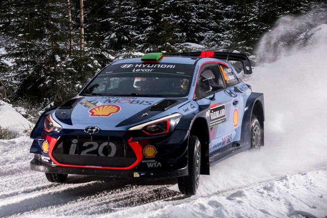 WRC第2戦スウェーデン ヘイデン・パッドン（ヒュンダイi20クーペWRC）