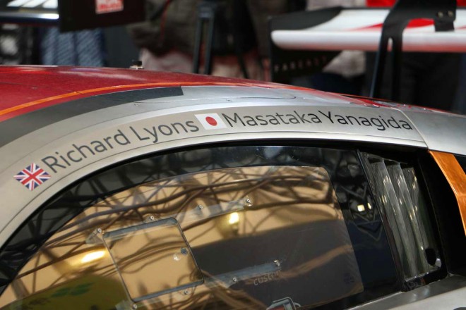 展示されたマシンには、すでに柳田の名前が刻まれていた