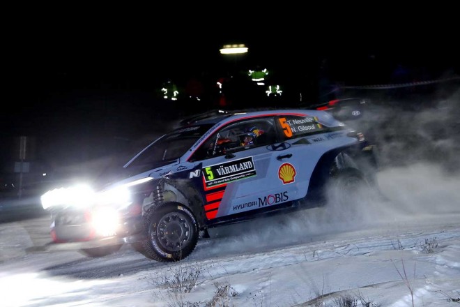 WRC第2戦スウェーデン ティエリー・ヌービル（ヒュンダイi20クーペWRC）