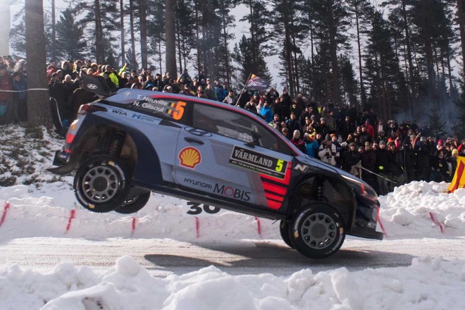 WRC第2戦スウェーデン ティエリー・ヌービル（ヒュンダイi20クーペWRC）