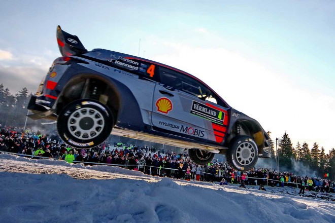 WRC第2戦スウェーデン ヘイデン・パッドン（ヒュンダイi20クーペWRC）