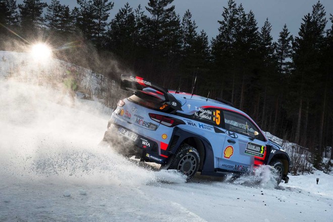 WRC第2戦スウェーデン ティエリー・ヌービル（ヒュンダイi20クーペWRC）