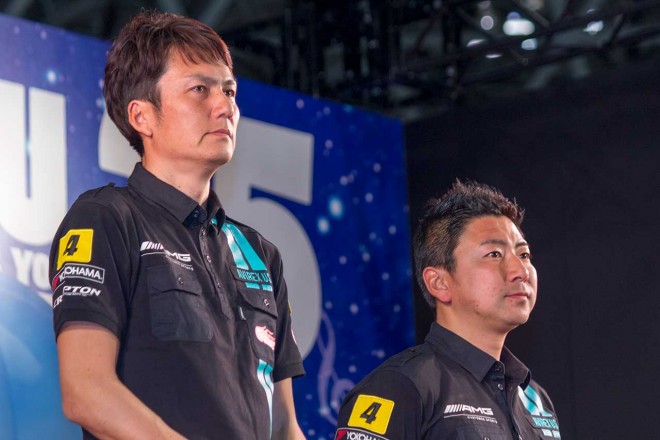 イベントに登場した谷口信輝（左）と片岡龍也（右）