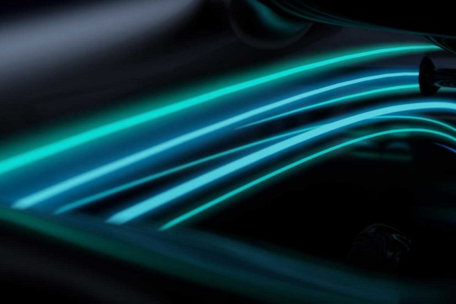 メルセデスが公開した『W08』のティザー画像