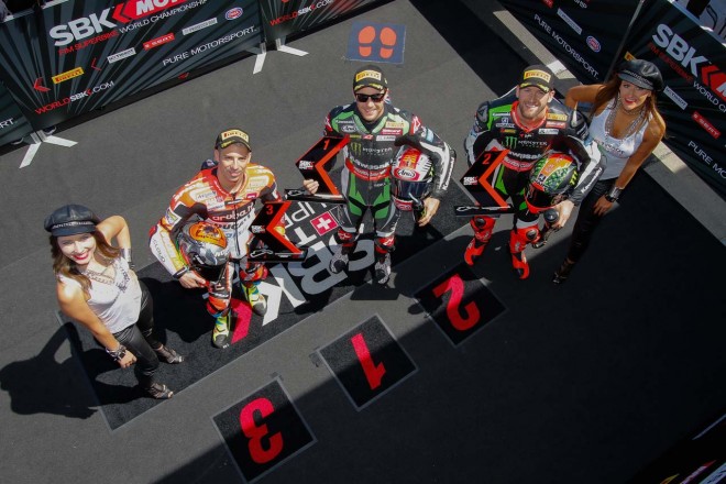 ポールポジションを獲得したジョナサン・レイ（カワサキ）