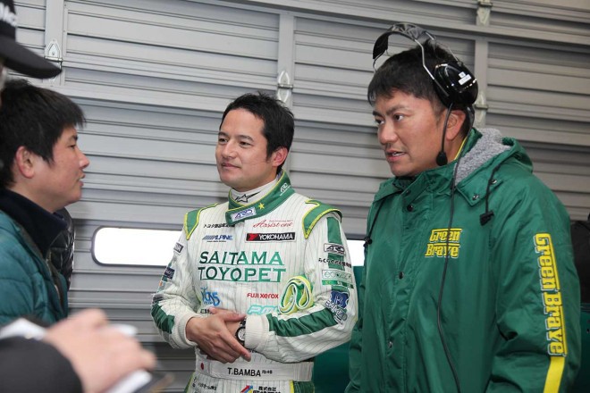 チームをけん引する番場琢（左）と、これがスーパーGT初参戦の平沼貴之（右）