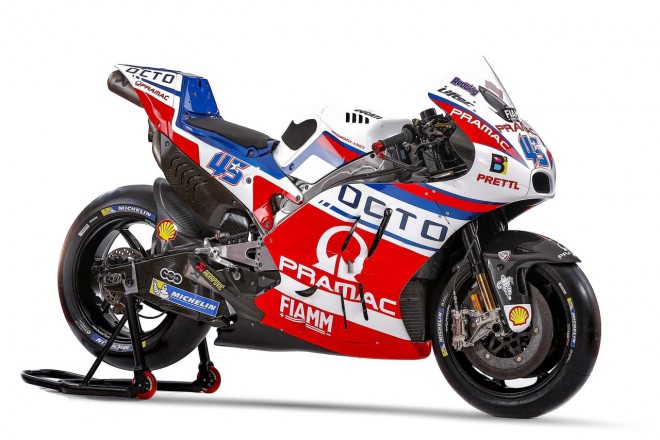 プラマック・レーシングカラーのドゥカティ・デスモセディチGP