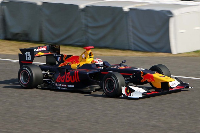 スーパーフォーミュラ公開テストで走行したピエール・ガスリー（TEAM無限）