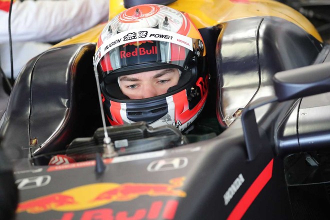 スーパーフォーミュラ公開テストで走行したピエール・ガスリー（TEAM無限）