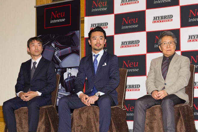 壮行会にはノイインテレッセのサポートを受けるドライバー、ライダーが登壇した