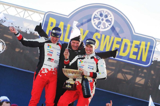 2月のWRC第2戦スウェーデンで勝利したトヨタ