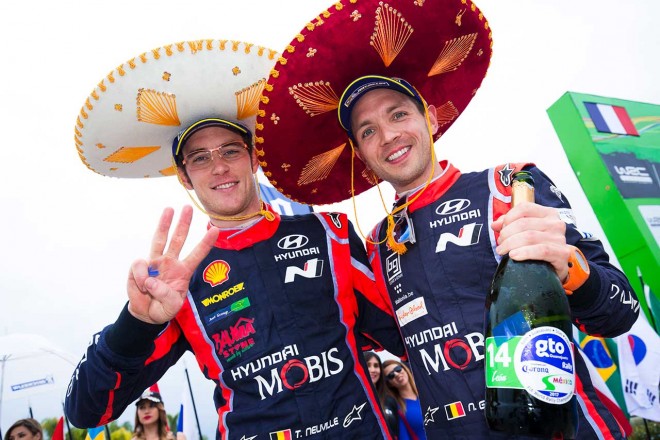 WRC第3戦メキシコ ティエリーヌービル／ヘイデン・パッドン（ヒュンダイi20クーペWRC）