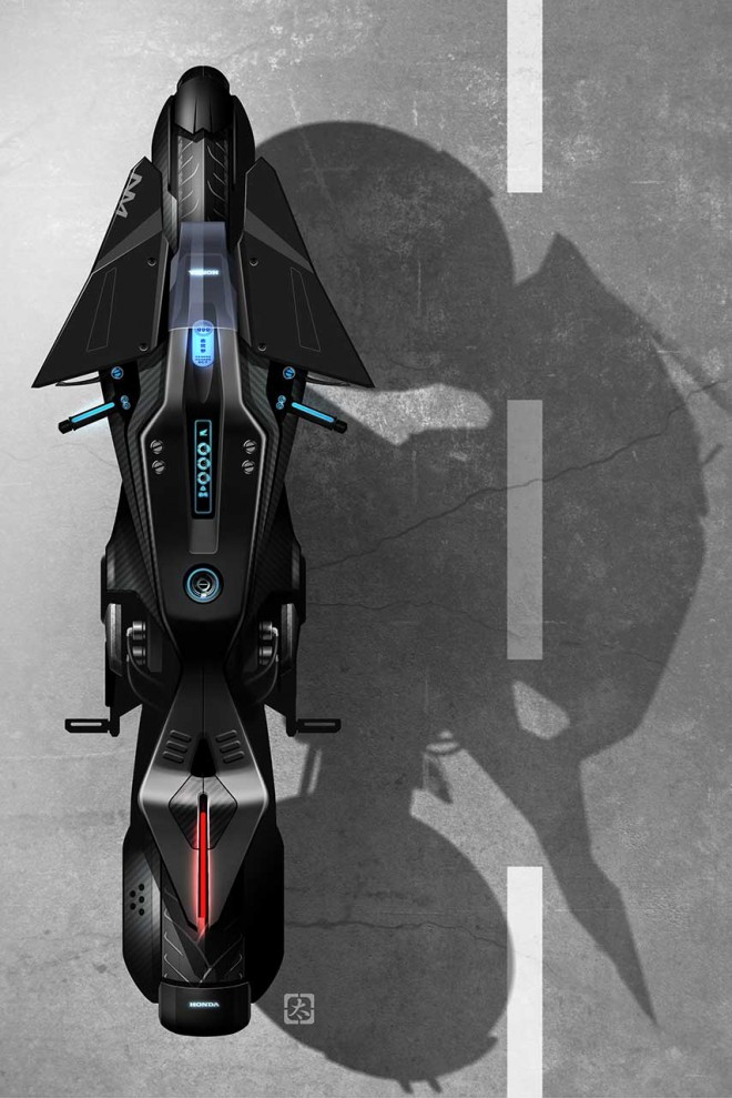 作中に登場する車両のデザインスケッチ