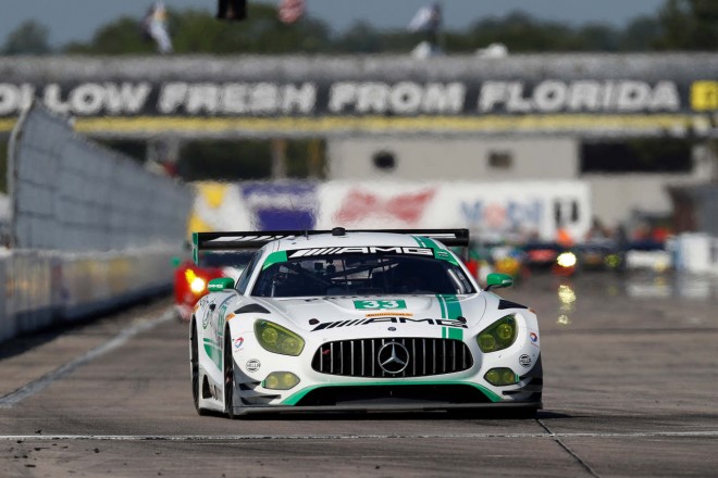 GTDクラス優勝のライリー・モータースポーツの33号車メルセデスAMG GT3。同チームはル・マン24時間にLMP2で参戦する