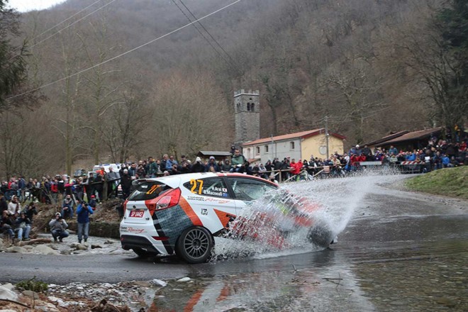 クラス5位を獲得した新井大輝（フォード・フィエスタR2）