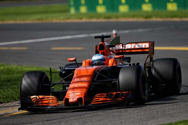 予選13位のマクラーレン・アロンソ
